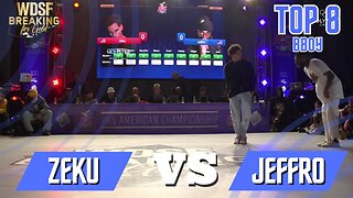 BBOY ZEKU VS BBOY JEFFRO | TOP 8 | WDSF PAN AMERICAN BREAKING CHILE 2023