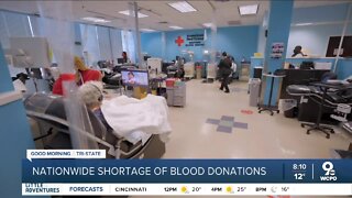 Nationwide shortage of blood donations