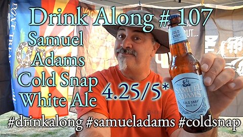 Drink Along w #beerandgear 107: Samuel Adams Cold Snap White Ale 4.25/5*