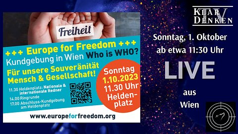 LIVE aus Wien: Who is WHO? - Für unsere Souveränität, Mensch und Gesellschaft!