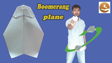 How to Make Boomerang Plane Ver 54 origami boomerang plane