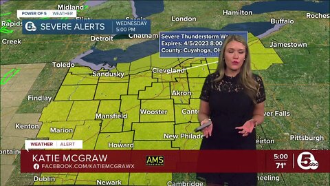 Severe Thunderstorm Watch still in effect, but damaging storms missed NEO