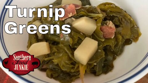 Southern Style Turnip Greens with Turnips | New Years Day "Lucky Meal" Dish.