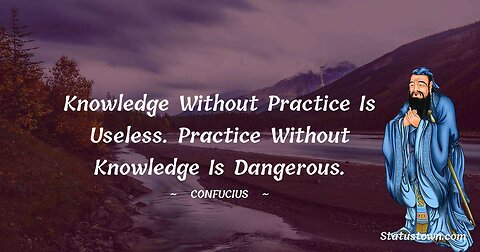 KNOWING IS NOTHINGNESS BECAUSE OF LACK OF UNDERSTANDING