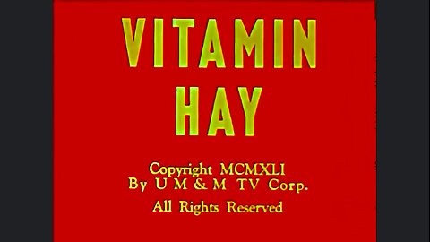 "Vitamin Hay - Hunky and Spunky" (1938 Original Colorized Cartoon)
