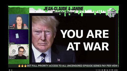 THE JEAN-CLAUDE & JANINE RUMBLE SHOW! WE ARE AT WAR!