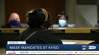 Heated night in the KHSD board room, mask mandates