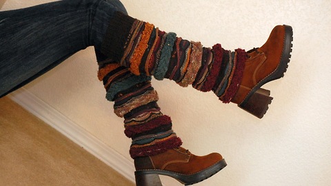 How to Make Leg Warmers From a Sweater- Easy DIY! No Sewing!