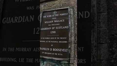 Ancient site linking FDR to William Wallace