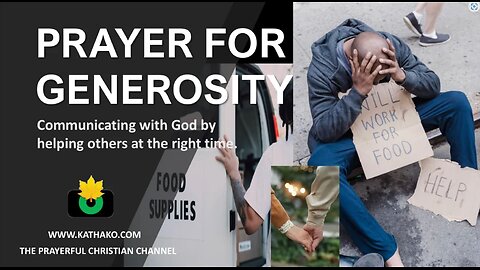 (PRAYER-OKE) Prayer for Generosity, feel good in giving, being one with God