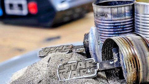 Casting Using a Soup Can- Star Wars Keychain - (Lost Foam Casting using a soup can)