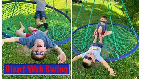 Giant Web Swing | Maximum Fun For Kids Outdoor Play | Dad Hacks