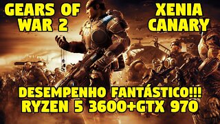 GEARS OF WAR 2 NO XENIA RODANDO FANTÁSTICO DESEMPENHO (RYZEN 5 3600 + GTX 970)