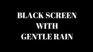 RAIN Sounds for Sleeping BLACK SCREEN | Sleep and Relaxation | Dark Screen Nature Sounds