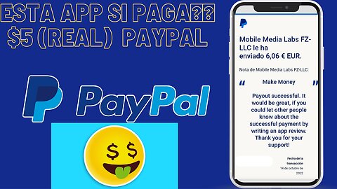 🤑 Esta APP si PAGA💎🤩 $5 Hoy REAL Cómo Ganar DINERO en PayPal - CASH APP 🤑