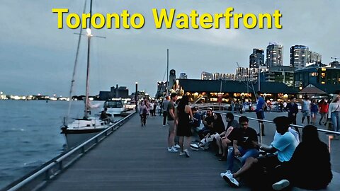 Toronto waterfront at night Canada 🇨🇦
