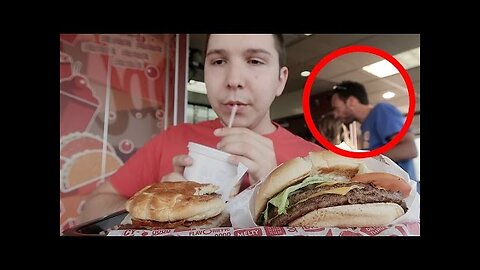Caught On Camera- Almost Stabbed At Jack In The Box (Not For Kids)