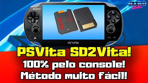 PSVITA! COMO USAR O SD2VITA DE FORMA FACIL 100% PELO CONSOLE! +ESPAÇO PARA SEUS JOGOS! APENAS 3.65!