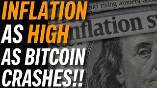 Inflation Levels At SAME PERCENTAGES As Bitcoin Crashes!? CRAZY!!