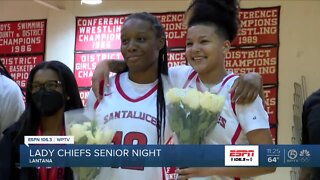 Senior night for Santaluces girls basketball