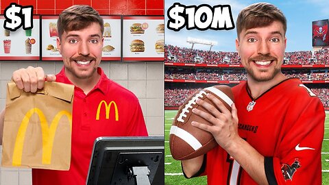 From $1 to $10,000,000: The Extraordinary Job Transformation Challenge by MrBeast"