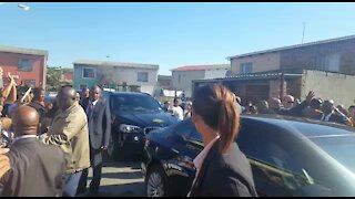 UPDATE 1: President Zuma arrives to visit family of murdered Courtney Pieters (uwK)