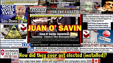 Juan O' Savin: Surprises Coming - Expect The Unexpected!!