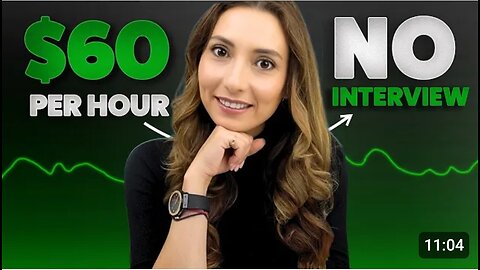 6 No Interview $60\ Hour Online Work from Home Jobs