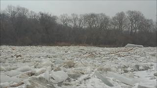 Drone Footage Captures Spectacular Ice Breakup On Frozen Humber River