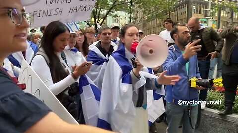 "This Has to End Now!": Israel Supporters Rally in Golda Meir Square to Condemn Hamas Attack