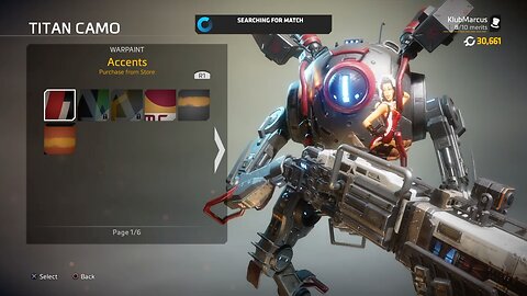 Rumble Titanfall 2 Accents Warpaint And Nose Art For Northstar Titan "Gray Death"