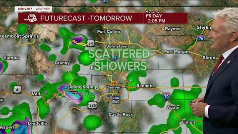 Denver weather: Rain chance sticks around Friday