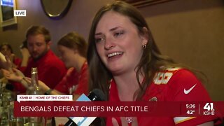 Chiefs fan is 'very emotional' after loss to Bengals