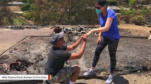 Why This Man Proposed to His Girlfriend in the Ashes of Their Former Home