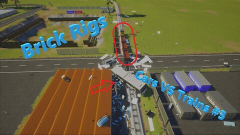 Brick Rigs - Car VS Trains #3