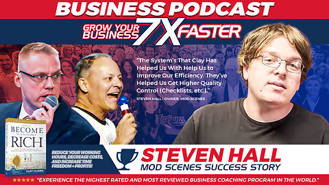 Business Podcasts | Learn How Clay Clark Was Able to Help Mod Scenes to Achieve EPIC GROWTH "The System's That Clay Has Helped Us With Help Us to Improve Our Efficiency. They've Helped Us Get Higher Quality Control (Checklists, etc.)."