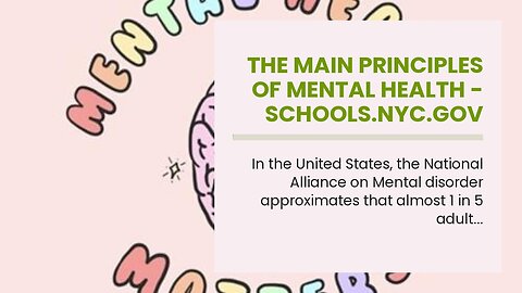 The Main Principles Of Mental Health - Schools.nyc.gov