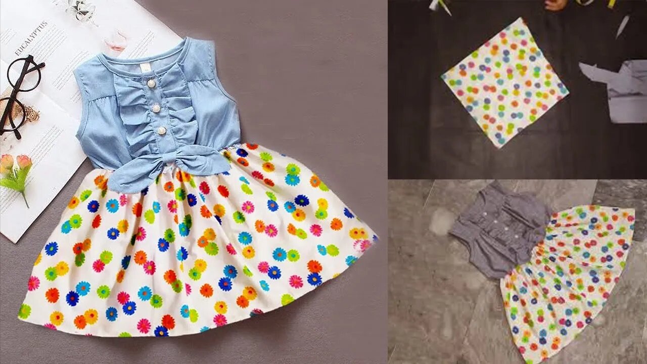 Short umbrella frock full gher in 2 meter fabric cutting and stitching -  YouTube