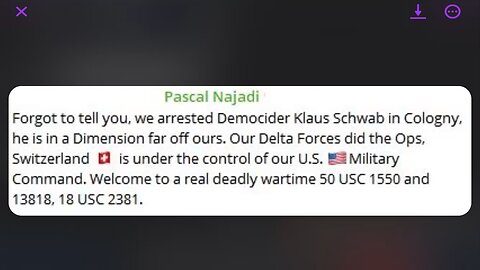 Klaus Schwab arrested ? pascal Najadi