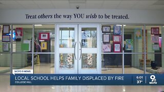 Local school helps family displaced by fire