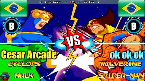 Marvel Super Heroes vs. Street Fighter (Cesar Arcade Vs. ok ok ok) [Brazil Vs. Brazil]