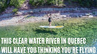 This River In Quebec Is So Clear You'll Think You're Flying