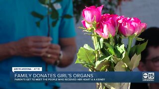 Parents meet family that received daughter's organs