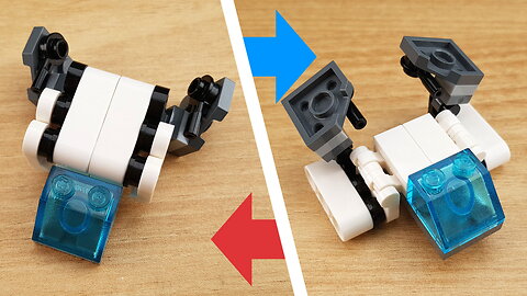 Spaceship to robot mini LEGO brick transformer tutorial