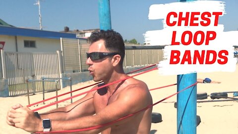 Train your CHEST anywhere with LOOP BANDS | Calisthenics