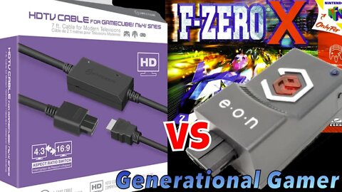 Hyperkin Nintendo HDMI Cable vs EON Super 64 - Featuring F-Zero X (N64)