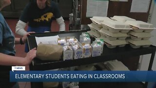 Lunchtime looks different for Sweet Home elementary students