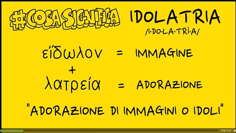 COSA è IL PECCATO D'IDOLATRIA? Ma per i vili e gl'increduli, gli abietti e gli omicidi, gl'immorali, i fattucchieri, gli idolàtri e per tutti i mentitori è riservato lo stagno ardente di fuoco e di zolfo» PECCATI CHE NON SARANNO RIMESSI