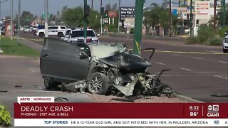 One dead, one hurt after crash near 19th Avenue and Bell Road