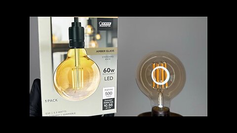 FEIT ELECTRIC-AMBER GLASS 60W #led #lightbulb #edison #vintage